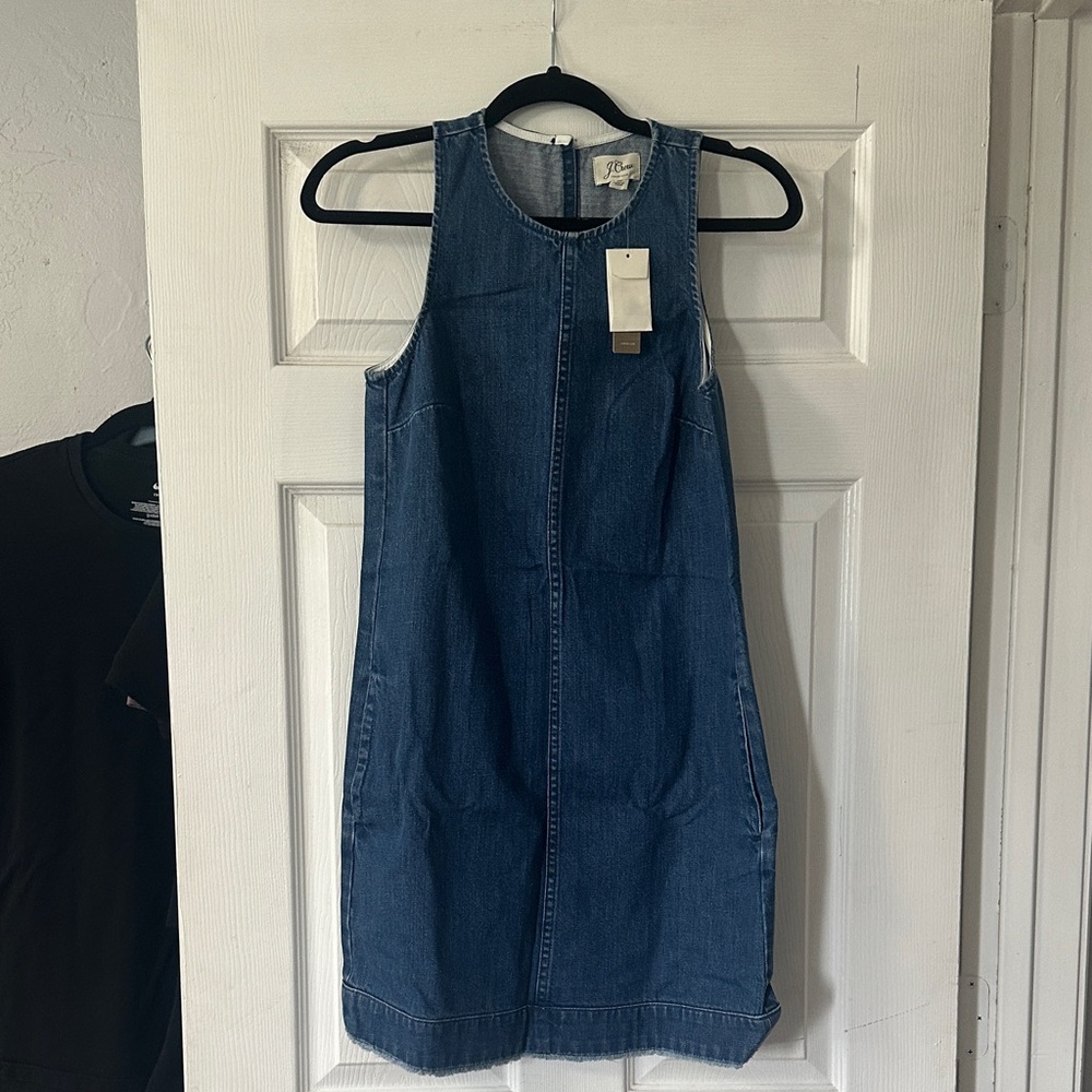 J. Crew Blue Denim Midi Dress